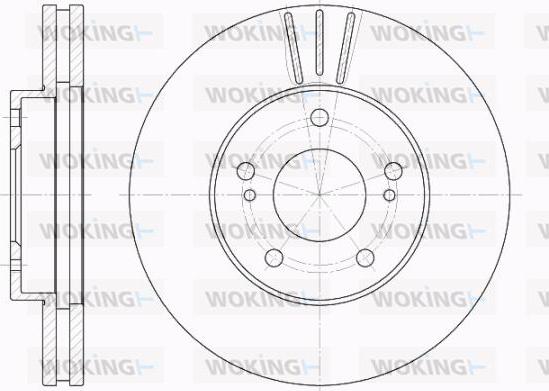 Woking D61935.10 - Kočioni disk www.molydon.hr