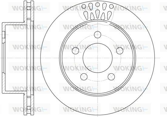 Woking D61938.10 - Kočioni disk www.molydon.hr