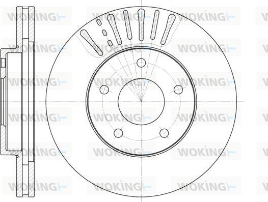 Woking D61973.10 - Kočioni disk www.molydon.hr