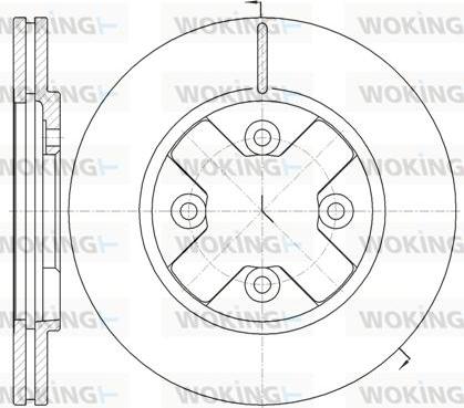 Woking D6145.10 - Kočioni disk www.molydon.hr