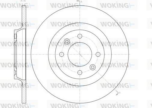 Woking D61457.00 - Kočioni disk www.molydon.hr