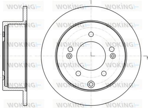 Woking D61401.00 - Kočioni disk www.molydon.hr