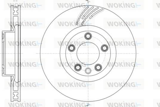 Woking D61419.11 - Kočioni disk www.molydon.hr