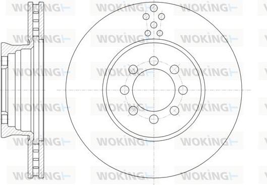 Woking D61489.10 - Kočioni disk www.molydon.hr