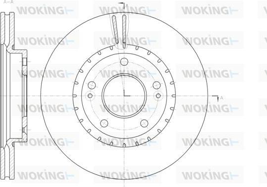 Woking D61434.10 - Kočioni disk www.molydon.hr