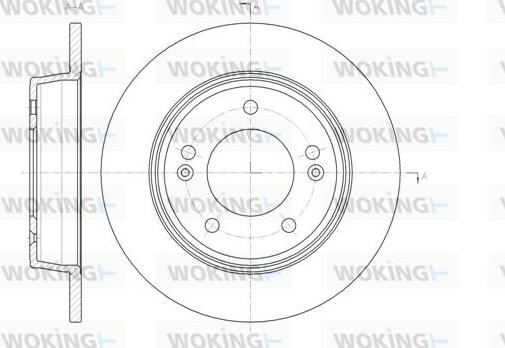 Woking D61435.00 - Kočioni disk www.molydon.hr