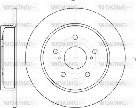 Woking D61425.00 - Kočioni disk www.molydon.hr