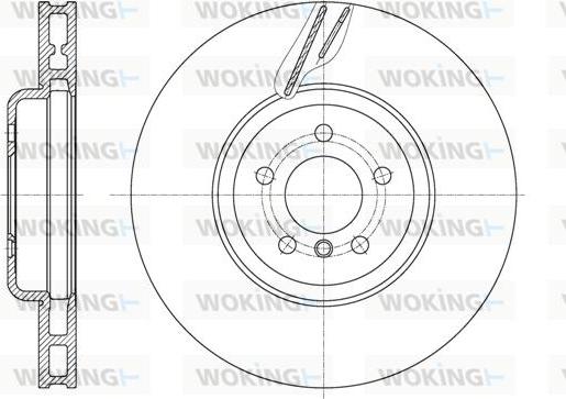 Woking D61598.10 - Kočioni disk www.molydon.hr