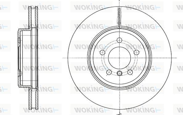 Woking D61549.10 - Kočioni disk www.molydon.hr