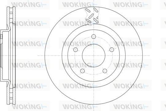 Woking D61553.10 - Kočioni disk www.molydon.hr