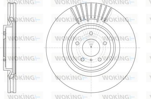 Woking D61508.10 - Kočioni disk www.molydon.hr