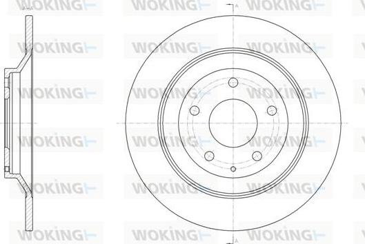 Woking D61518.00 - Kočioni disk www.molydon.hr