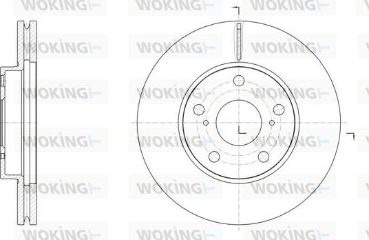 Woking D61539.10 - Kočioni disk www.molydon.hr