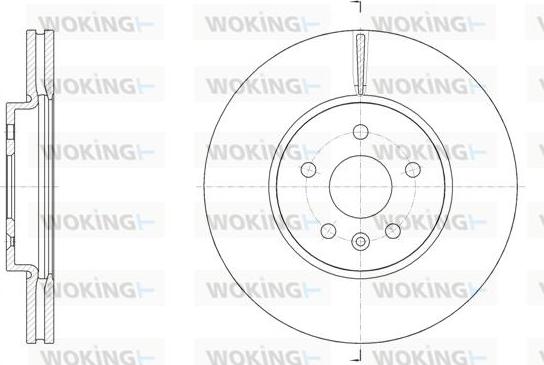 Woking D61534.10 - Kočioni disk www.molydon.hr