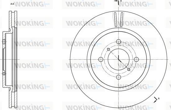 Woking D61538.10 - Kočioni disk www.molydon.hr