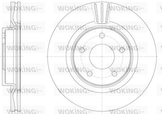 Woking D61533.10 - Kočioni disk www.molydon.hr