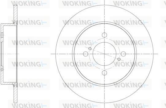 Woking D61537.00 - Kočioni disk www.molydon.hr