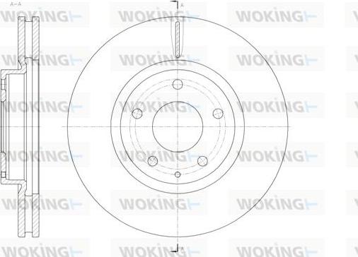 Woking D61520.10 - Kočioni disk www.molydon.hr