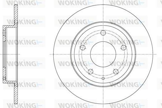 Woking D61575.00 - Kočioni disk www.molydon.hr