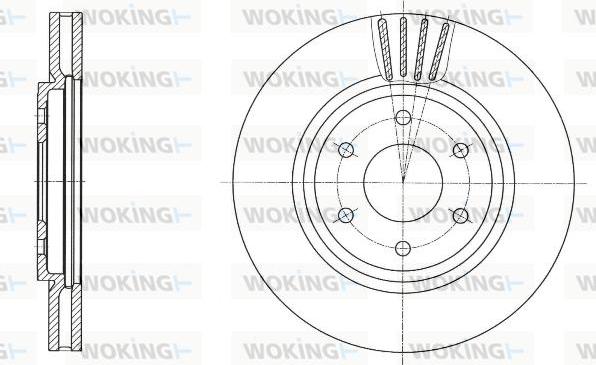 Woking D61695.10 - Kočioni disk www.molydon.hr