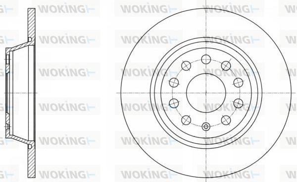 Woking D61646.00 - Kočioni disk www.molydon.hr