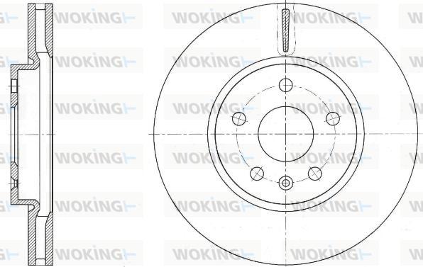 Woking D61642.10 - Kočioni disk www.molydon.hr