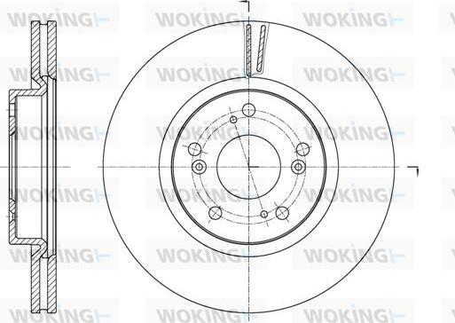 Woking D61653.10 - Kočioni disk www.molydon.hr