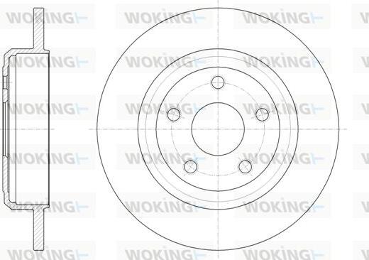 Woking D61669.00 - Kočioni disk www.molydon.hr