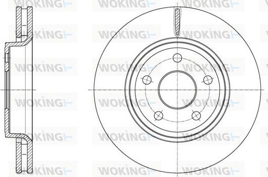 Woking D61668.10 - Kočioni disk www.molydon.hr