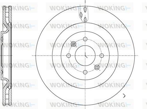 Woking D61667.10 - Kočioni disk www.molydon.hr