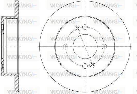 Woking D61609.00 - Kočioni disk www.molydon.hr