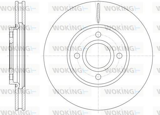 Woking D61601.10 - Kočioni disk www.molydon.hr