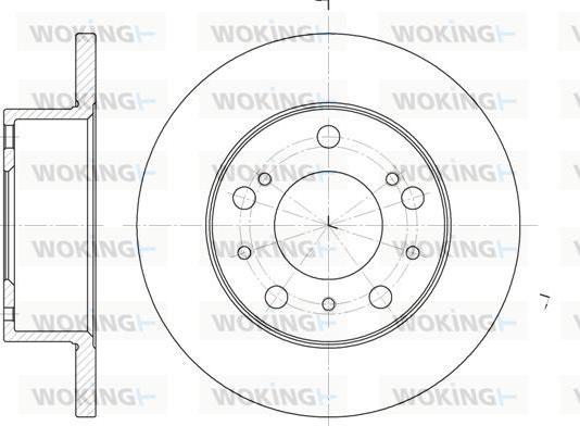 Woking D6168.00 - Kočioni disk www.molydon.hr