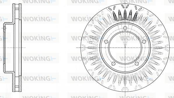 Woking D61687.10 - Kočioni disk www.molydon.hr