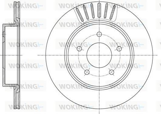 Woking D61623.10 - Kočioni disk www.molydon.hr