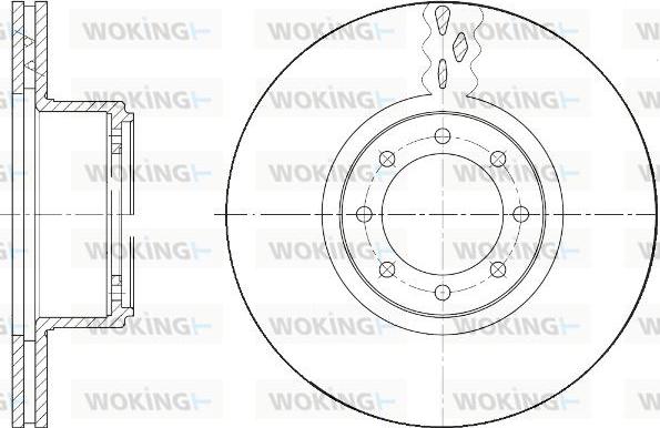 Woking D61673.10 - Kočioni disk www.molydon.hr