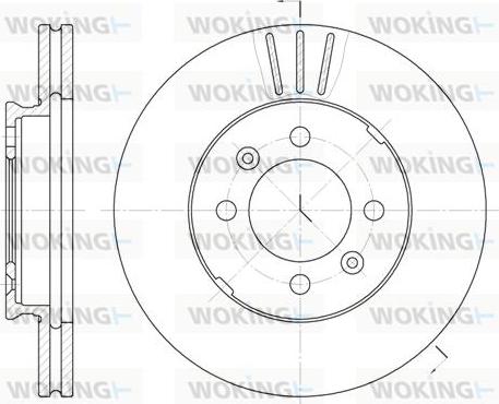 Woking D6109.10 - Kočioni disk www.molydon.hr