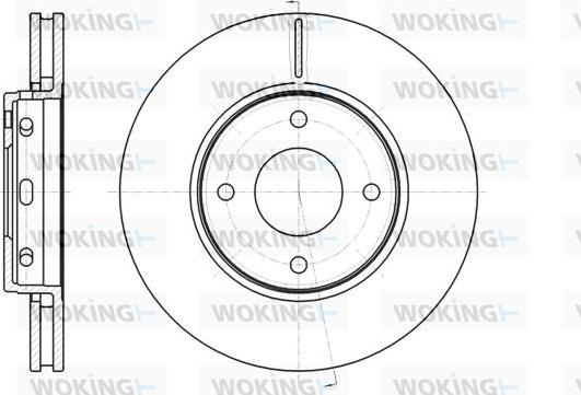 Woking D61097.10 - Kočioni disk www.molydon.hr