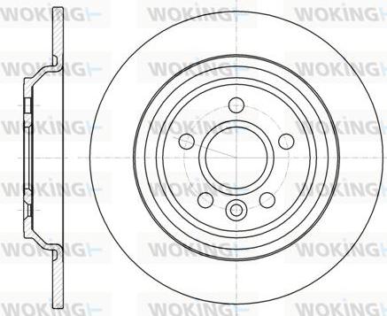 Woking D61045.00 - Kočioni disk www.molydon.hr