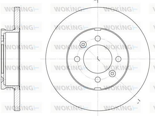 Woking D6104.00 - Kočioni disk www.molydon.hr