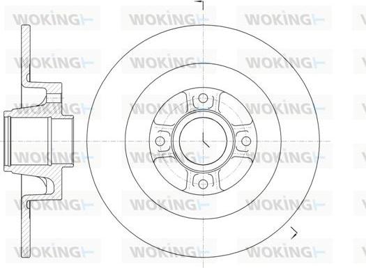 Woking D61047.00 - Kočioni disk www.molydon.hr