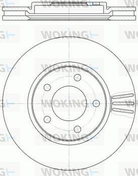 Woking D61047.10 - Kočioni disk www.molydon.hr