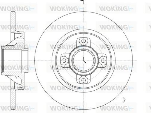 Woking D61058.00 - Kočioni disk www.molydon.hr