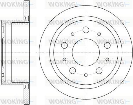 Woking D61057.00 - Kočioni disk www.molydon.hr