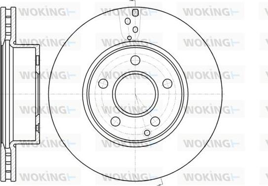 Woking D61066.10 - Kočioni disk www.molydon.hr