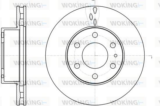 Woking D61062.10 - Kočioni disk www.molydon.hr