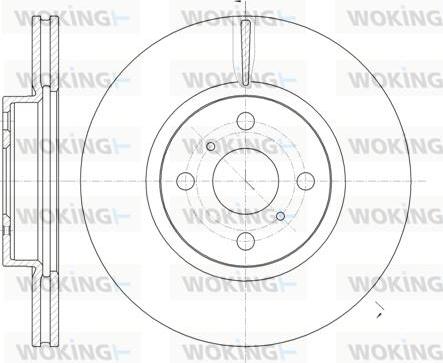 Woking D61006.10 - Kočioni disk www.molydon.hr