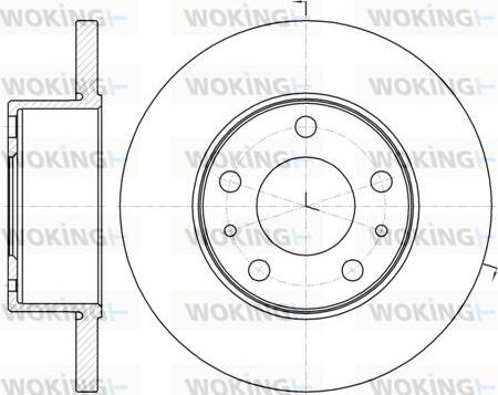 Woking D61008.00 - Kočioni disk www.molydon.hr