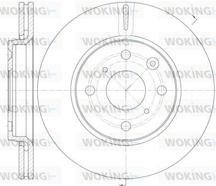 Woking D61003.10 - Kočioni disk www.molydon.hr