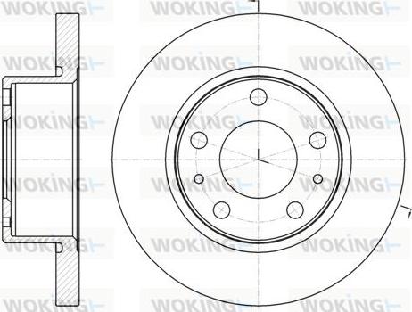 Woking D61007.00 - Kočioni disk www.molydon.hr